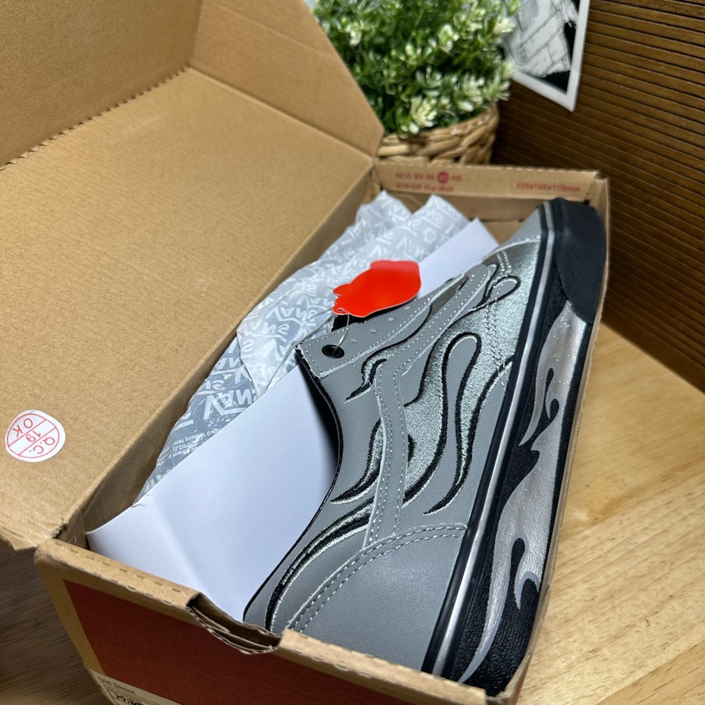Vans x A$AP Rocky Worldwide Silver Reflective Old Skool Sneakers